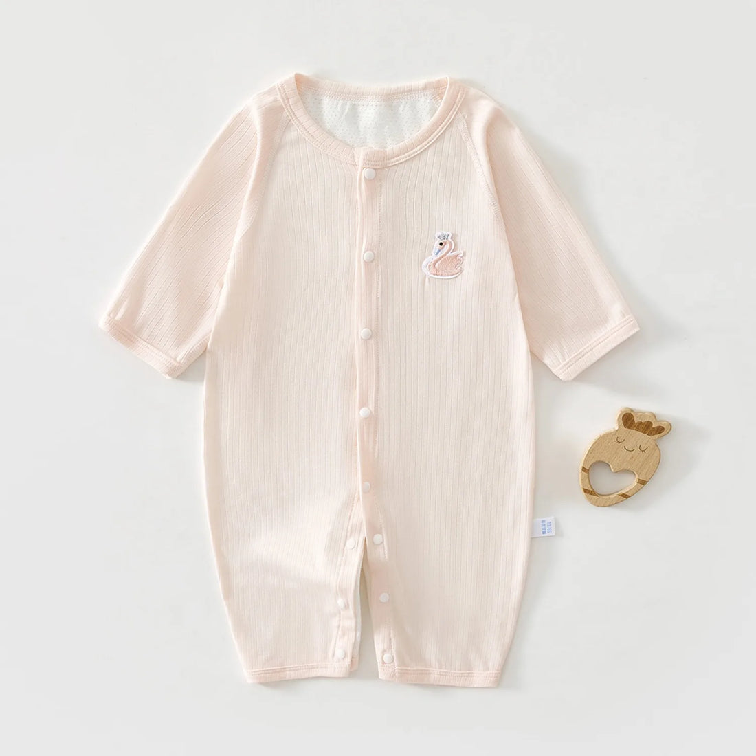 AYNIGIELL 2026 New Summer Baby Clothing Mesh Breathable Men's Baby Jumpsuit Long Sleeved Long Pants Mosquito Proof Baby Clothing